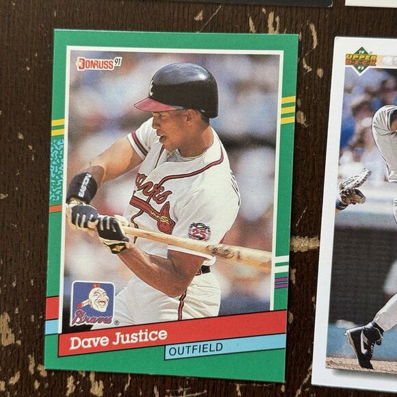 David Justice 14 Card Lot With 1992 Topps Stadium Club Members Choice 1999 UD - Picture 15 of 15